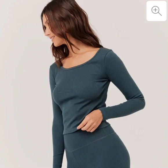 ‼️NWT: Pact Organic Cotton Ore Ribbed Long Sleeve Top - S - Picture 2 of 4